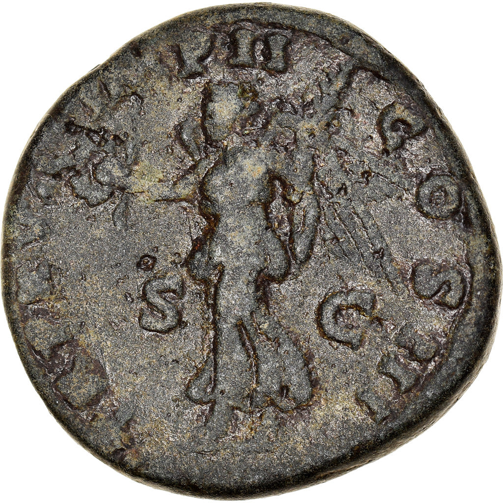 Coin, Marcus Aurelius, Sestertius, 163-164, Roma, VF(20-25), Bronze, RIC:877