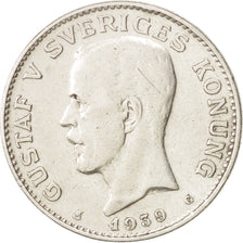 Coin, Sweden, Gustaf V, Krona, 1939, EF(40-45), Silver, KM:786.2