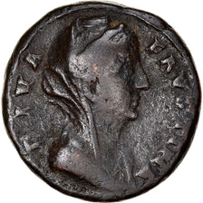 Moneta, Diva Faustina I, As, Rome, MB+, Bronzo, RIC:cf 1169