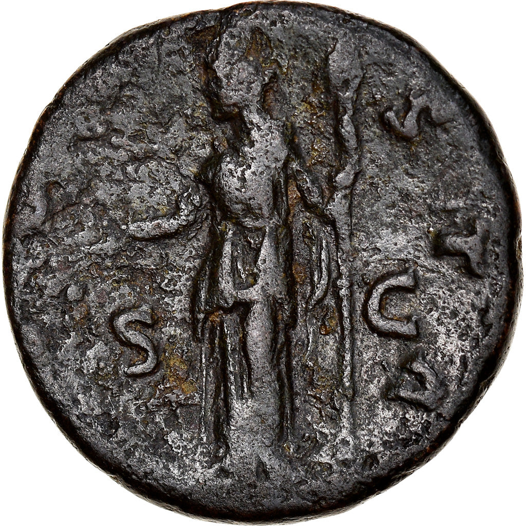 Coin, Diva Faustina I, As, Rome, VF(30-35), Bronze, RIC:cf 1169
