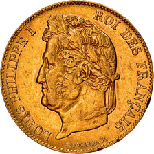 Moneta, Francja, Louis-Philippe, 20 Francs, 1839, Paris, AU(50-53), Złoto