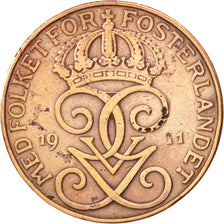 Sweden, Gustaf V, 5 Öre, 1911, EF(40-45), Bronze, KM:779.2