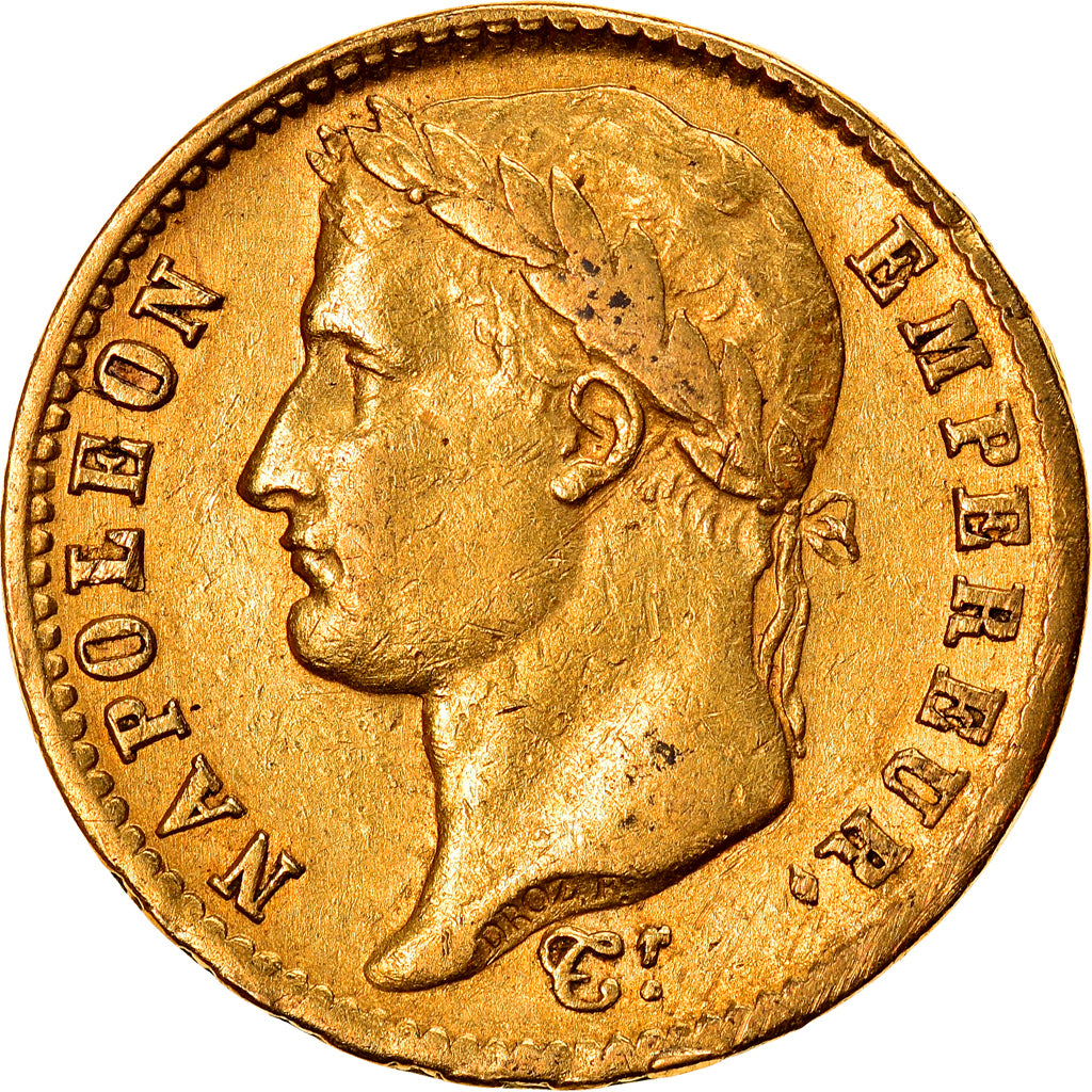 Moneta, Francia, Napoléon I, 20 Francs, 1809, Paris, BB, Oro, KM:695.1