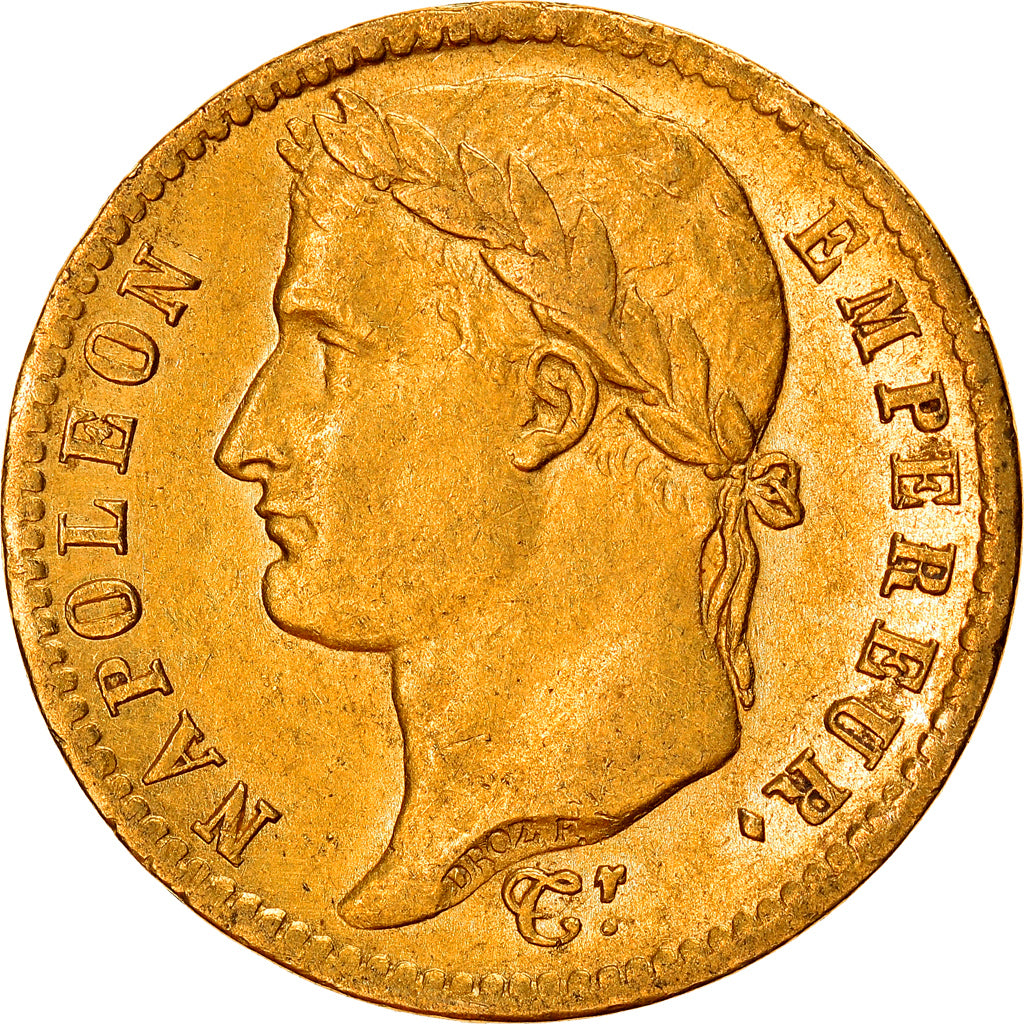 Munten, Frankrijk, Napoléon I, 20 Francs, 1813, Paris, ZF+, Goud, KM:695.1