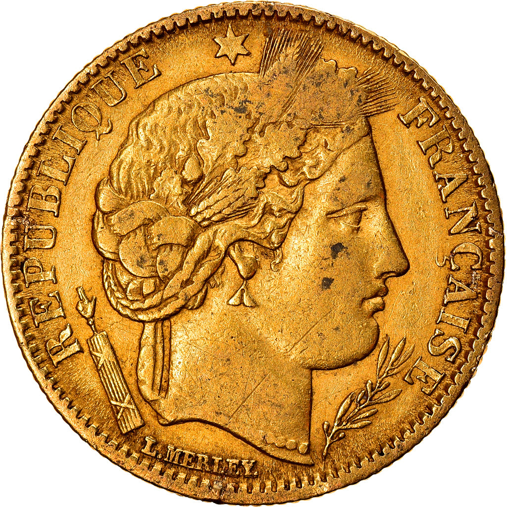 Münze, Frankreich, Cérès, 10 Francs, 1851, Paris, S+, Gold, KM:770