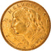 Coin, Switzerland, 10 Francs, 1913, Bern, AU(50-53), Gold, KM:36