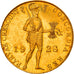 Coin, Netherlands, Wilhelmina I, Ducat, 1928, Utrecht, AU(55-58), Gold, KM:83.1a