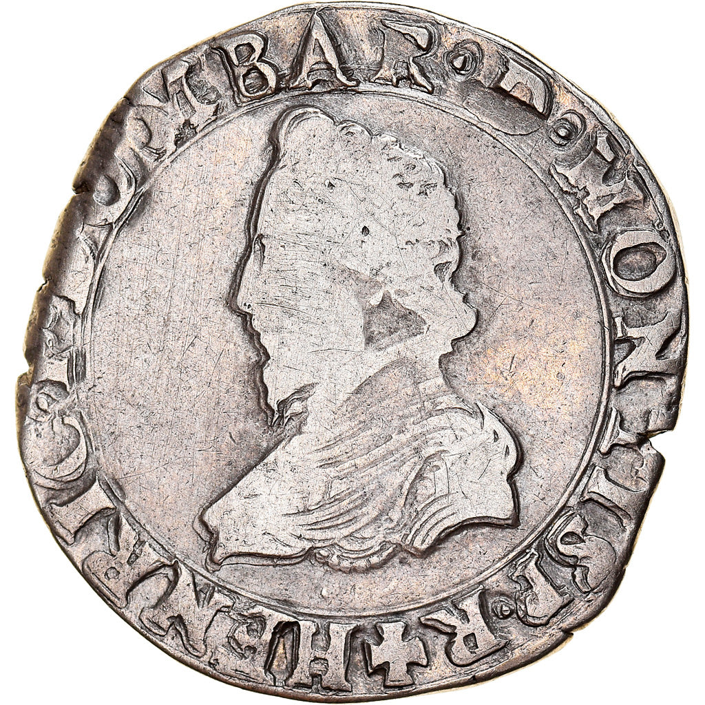 Monnaie, FRENCH STATES, DOMBES, Henri II de Montpensier, Teston, 1607, Trévoux