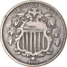 Coin, United States, Shield Nickel, 5 Cents, 1868, U.S. Mint, Philadelphia