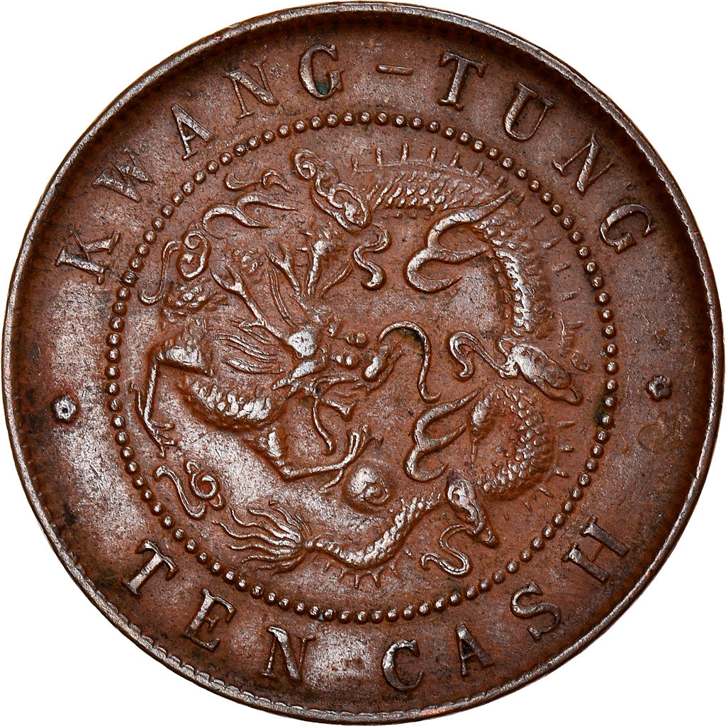 Münze, China, KWANGTUNG PROVINCE, Kuang-hs, Cent, 10 Cash, 1900-1906, SS+