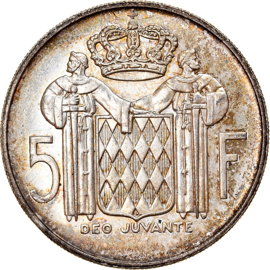Münze, Monaco, Rainier III, 5 Francs, 1960, VZ, Silber, KM:141, Gadoury:MC 152