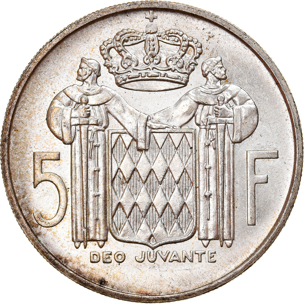 Monnaie, Monaco, Rainier III, 5 Francs, 1960, SUP, Argent, Gadoury:MC 152