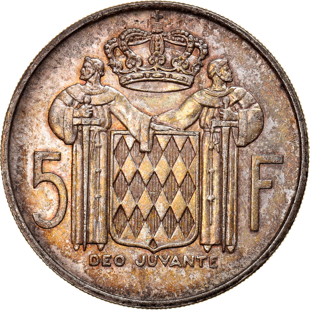 Monnaie, Monaco, Rainier III, 5 Francs, 1960, TTB+, Argent, Gadoury:MC 152