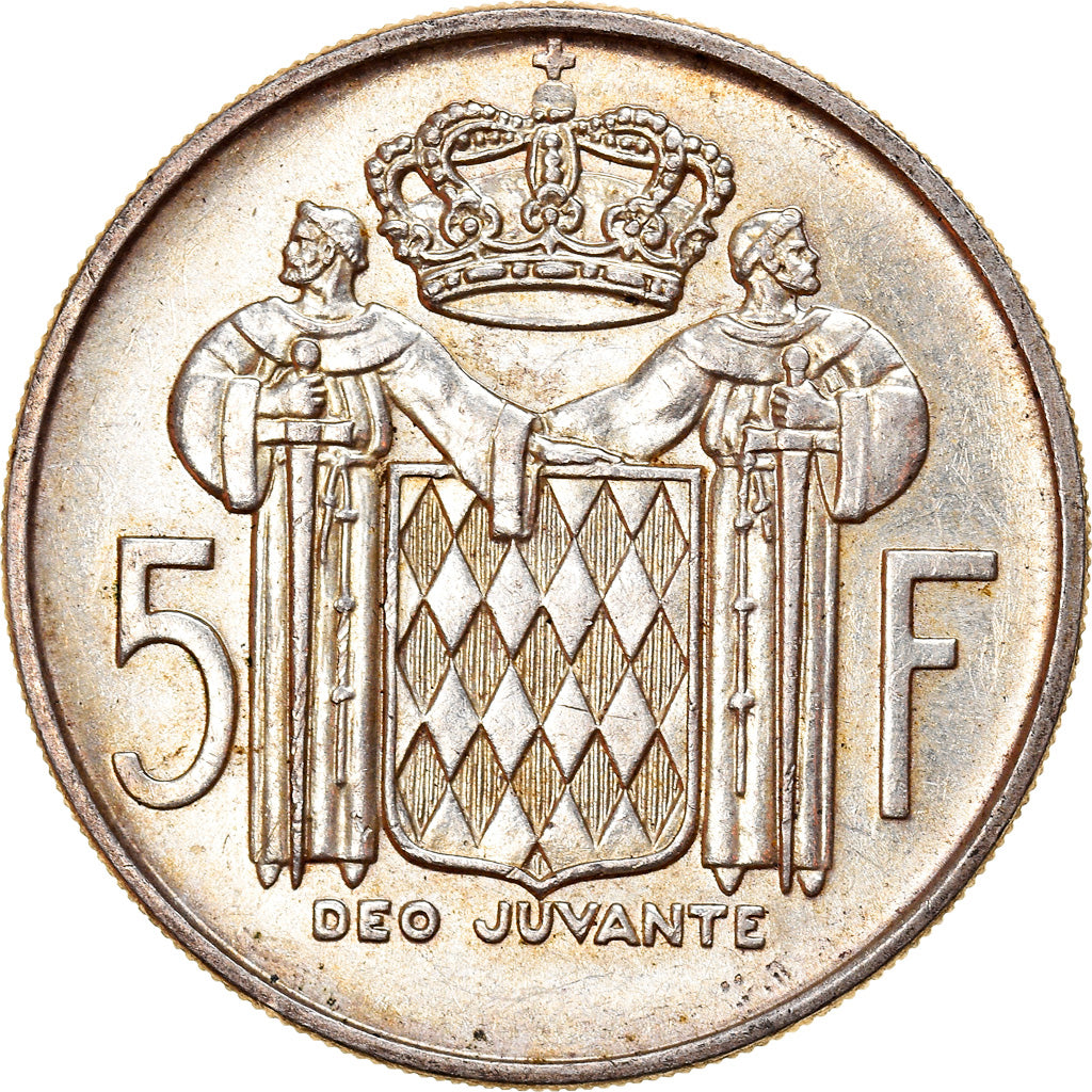 Moneta, Monaco, Rainier III, 5 Francs, 1966, SPL-, Argento, KM:141, Gadoury:MC