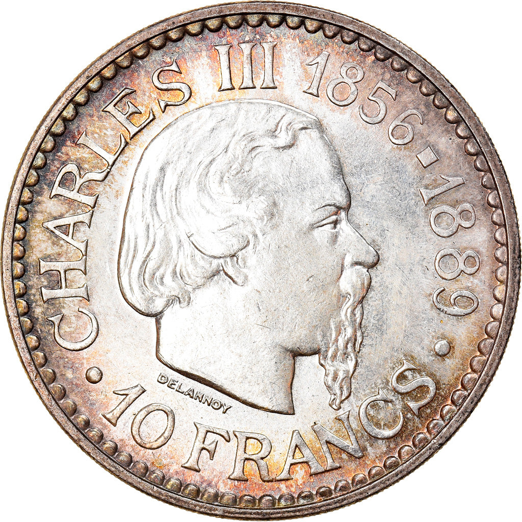 Moneta, Monaco, Rainier III, 10 Francs, 1966, Paris, SPL, Argento, KM:146