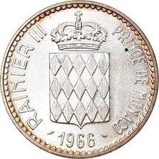 Coin, Monaco, Rainier III, 10 Francs, 1966, Paris, MS(60-62), Silver, KM:146