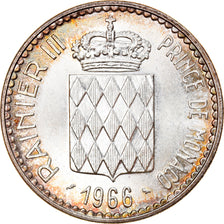 Munten, Monaco, Rainier III, 10 Francs, 1966, Paris, PR, Zilver, KM:146