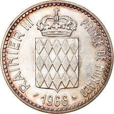 Coin, Monaco, Rainier III, 10 Francs, 1966, Paris, AU(55-58), Silver, KM:146