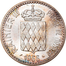 Coin, Monaco, Rainier III, 10 Francs, 1966, Paris, AU(55-58), Silver, KM:146