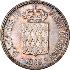 Coin, Monaco, Rainier III, 10 Francs, 1966, Paris, AU(50-53), Silver, KM:146