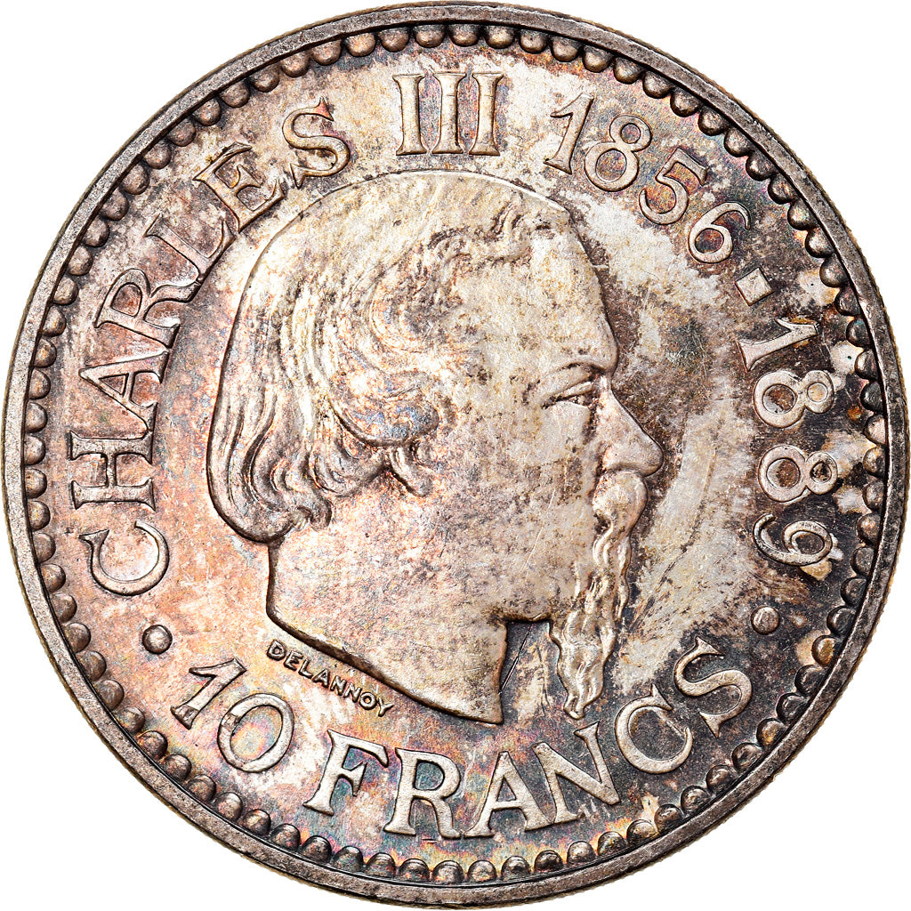 Coin, Monaco, Rainier III, 10 Francs, 1966, Paris, AU(50-53), Silver, KM:146