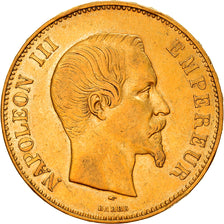 Munten, Frankrijk, Napoleon III, 100 Francs, 1857, Paris, FR+, Goud, KM:786.1