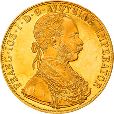 Monnaie, Autriche, Franz Joseph I, 4 Ducat, 1915, Vienne, Refrappe officielle
