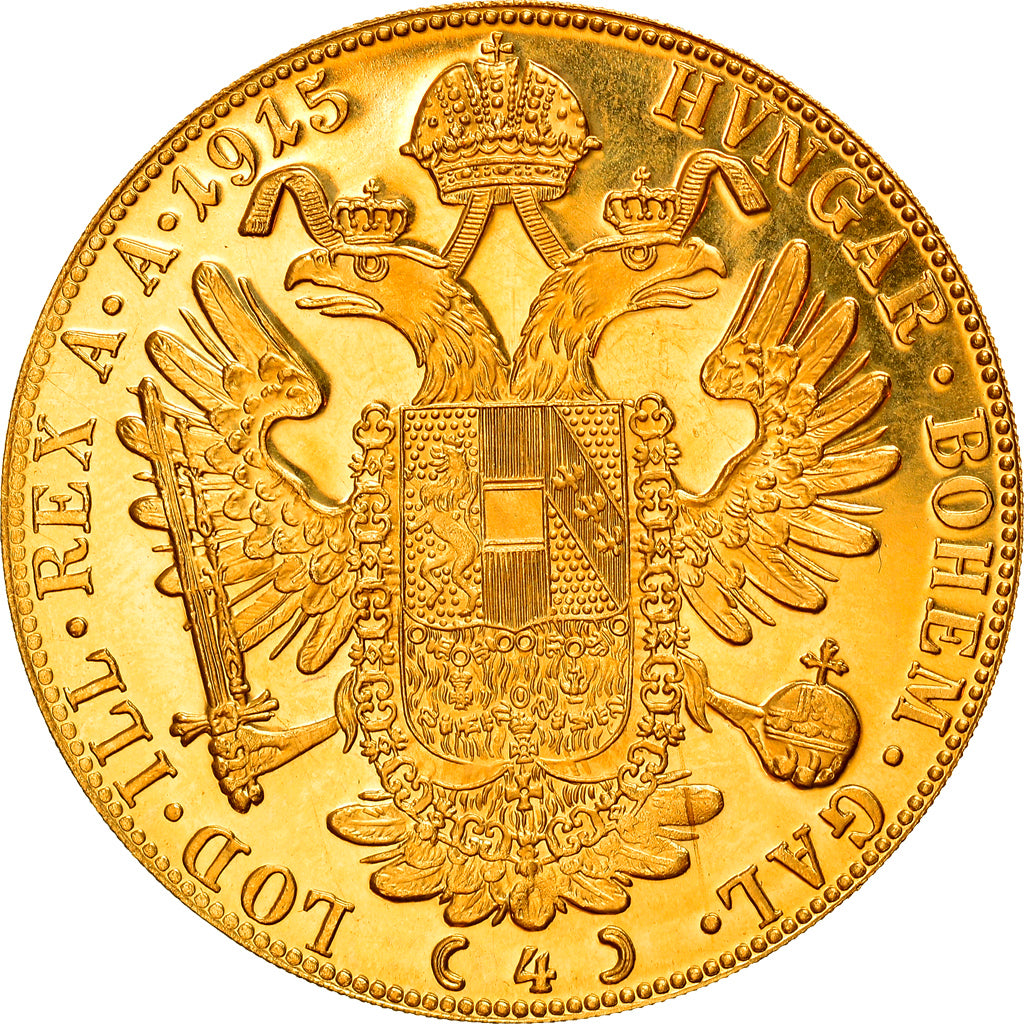 Monnaie, Autriche, Franz Joseph I, 4 Ducat, 1915, Vienne, Refrappe officielle