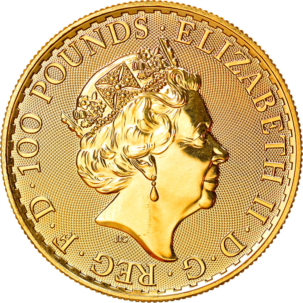 Moneda, Gran Bretaña, Britannia, 100 Pounds, 2020, 1 Oz, FDC, Oro
