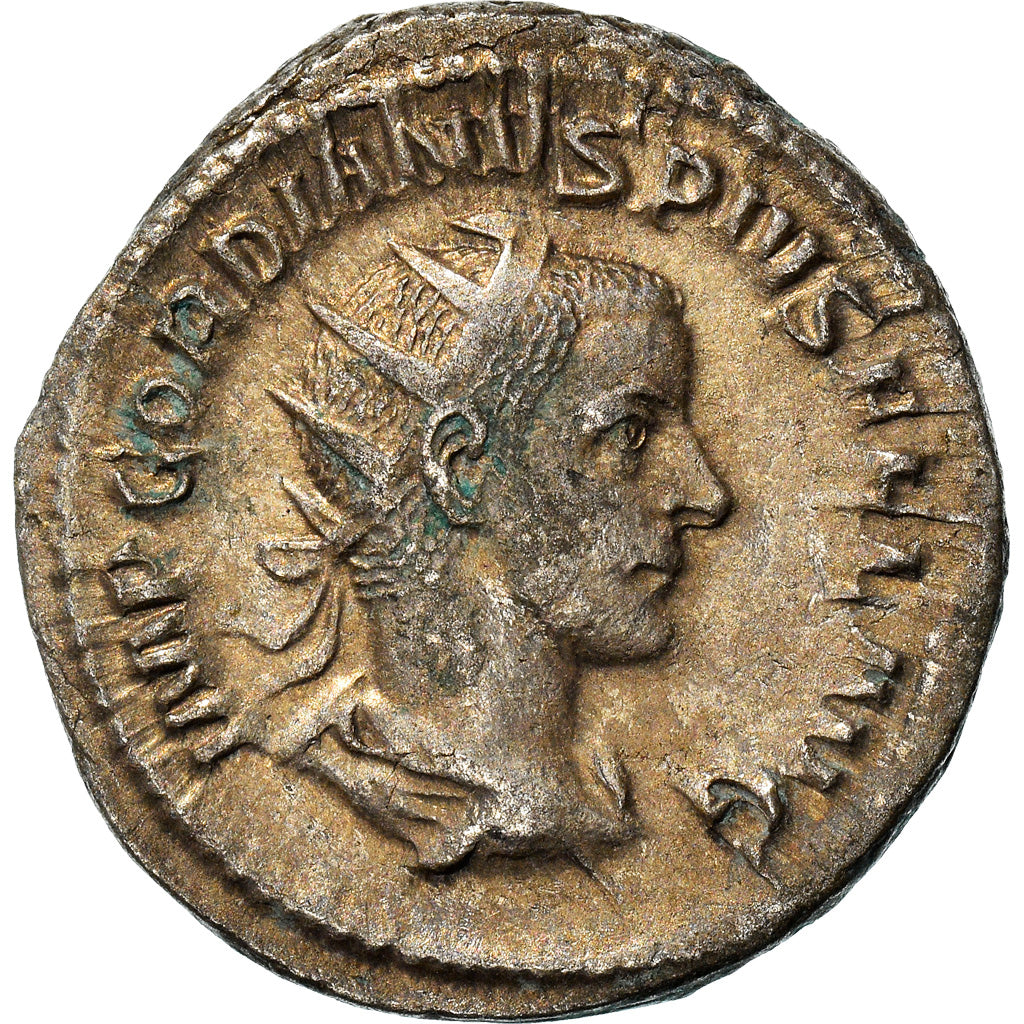 Coin, Gordian III, Antoninianus, 241-243, Rome, AU(50-53), Billon, RIC:151