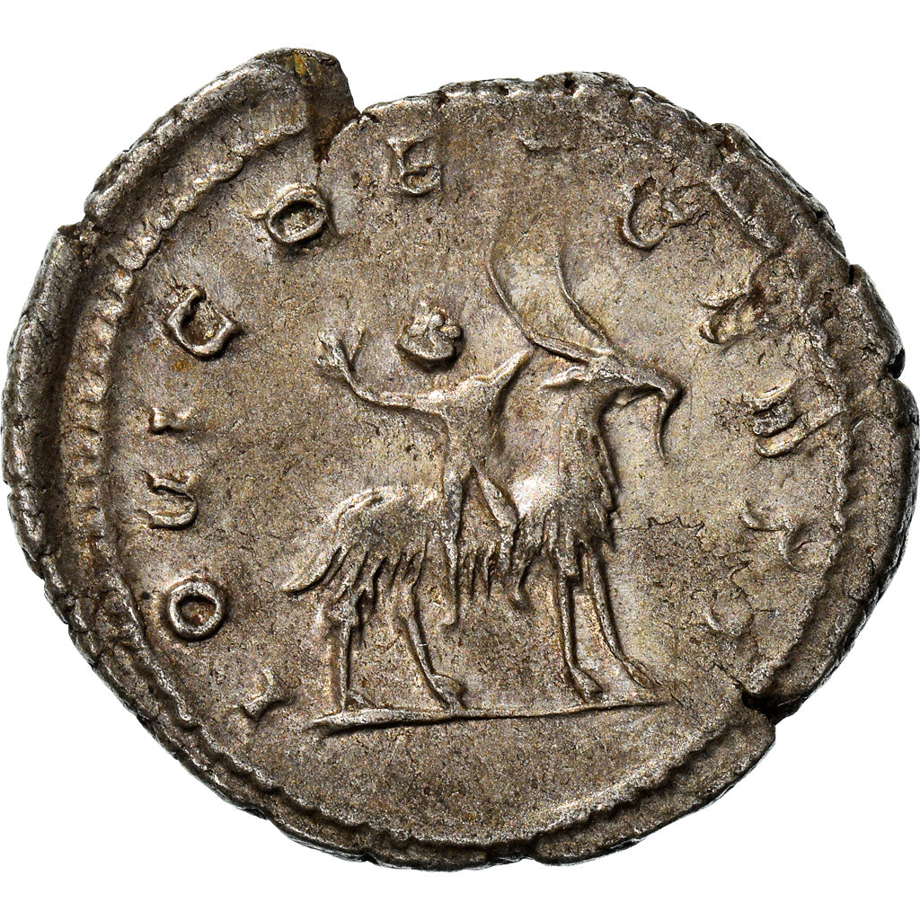 Coin, Valerian II, Antoninianus, 257-258, Trier, AU(55-58), Billon, RIC:3.
