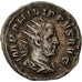 Moneta, Philip I, Antoninianus, 249, Roma, AU(50-53), Bilon, RIC:25b