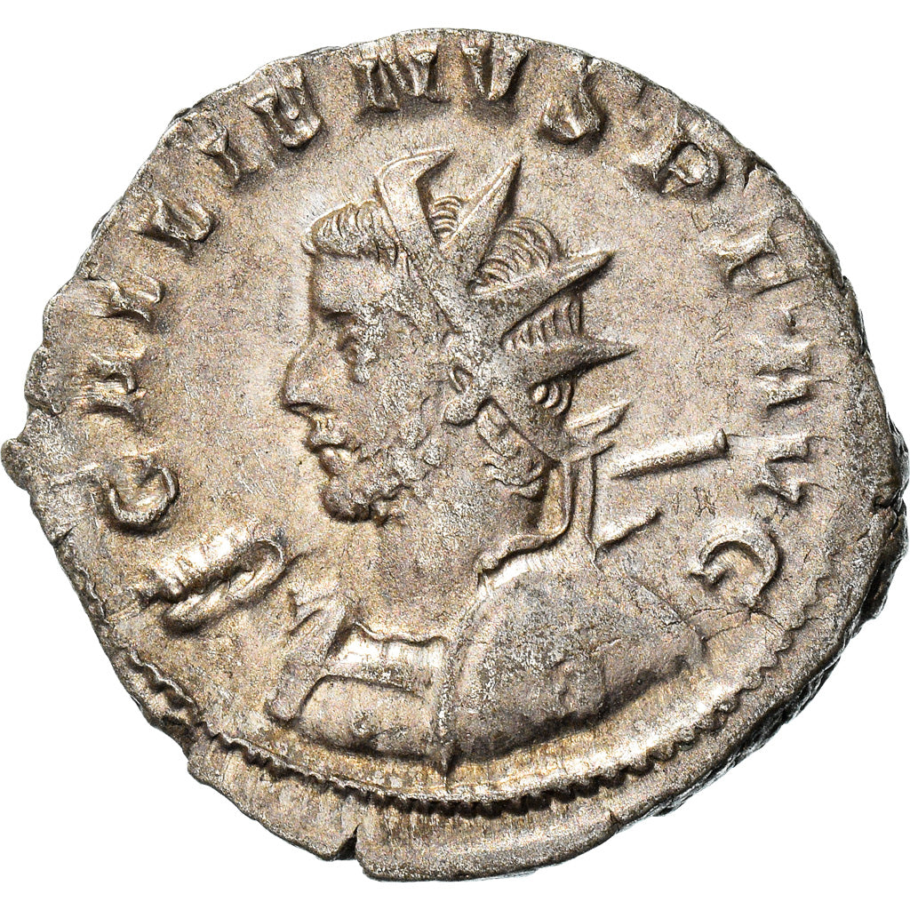 Coin, Gallienus, Antoninianus, 257-258, Trier, AU(50-53), Billon, RIC:18