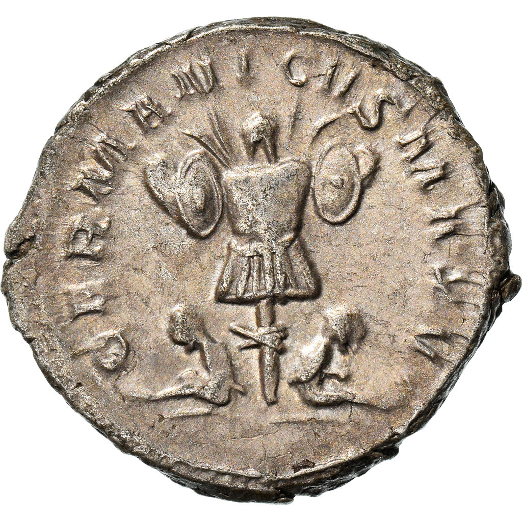Coin, Gallienus, Antoninianus, 257-258, Trier, AU(50-53), Billon, RIC:18