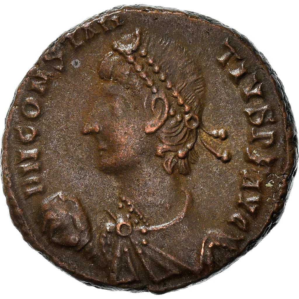 Coin, Constantius II, Maiorina, 348-350, Alexandria, MS(60-62), Copper, RIC:54