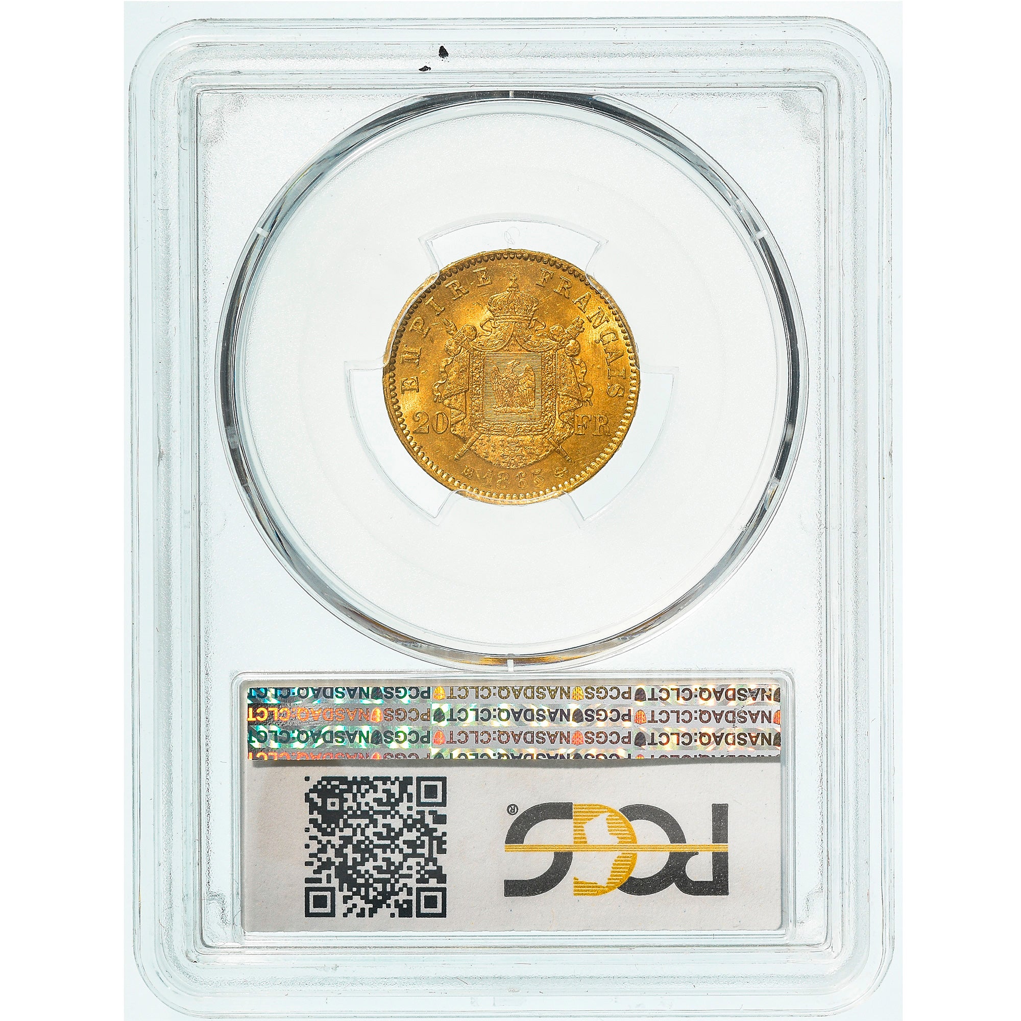 Monnaie, France, Napoleon III, 20 Francs, 1865, Strasbourg, GENI, MS63, SPL, Or