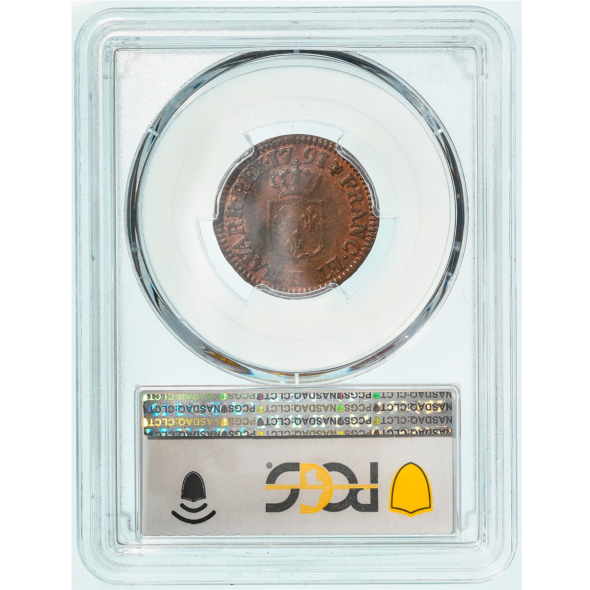 Munten, Frankrijk, Louis XVI, Liard, Liard, 1791, La Rochelle, PCGS, MS64BN