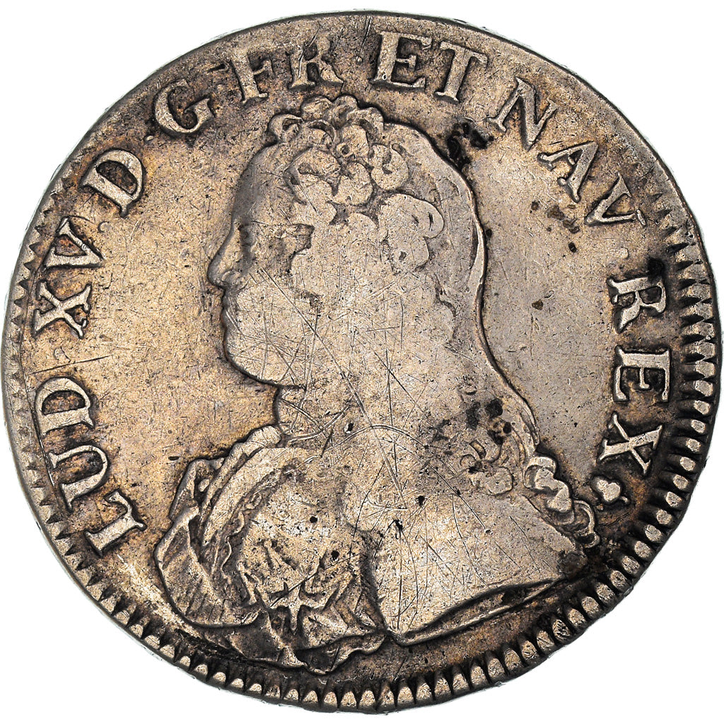 Coin, France, Louis XV, Écu aux branches d'olivier, Ecu, 1727, Reims