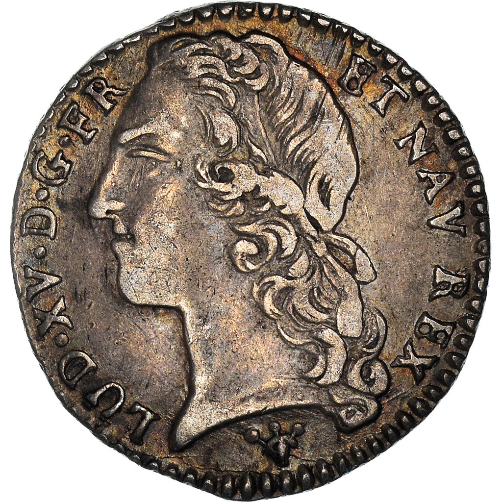 Moeda, França, Louis XV, 1/10 Écu au bandeau, 12 Sols, 1/10 ECU, 1767, Reims
