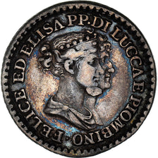 Moneta, DEPARTAMENTY WŁOSKIE, LUCCA, Felix and Elisa, Franco, 1808, Firenze