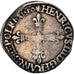 Munten, Frankrijk, Henri III, 1/4 Ecu, 1580, Nantes, FR+, Zilver, Duplessy:1133
