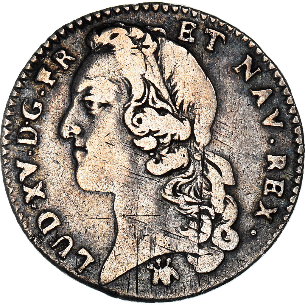 Münze, Frankreich, Louis XV, 1/5 Écu au bandeau, 24 Sols, 1/5 ECU, 1750