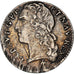 Moneda, Francia, Louis XV, 1/10 Écu au bandeau, 1744, Reims, MBC, Plata