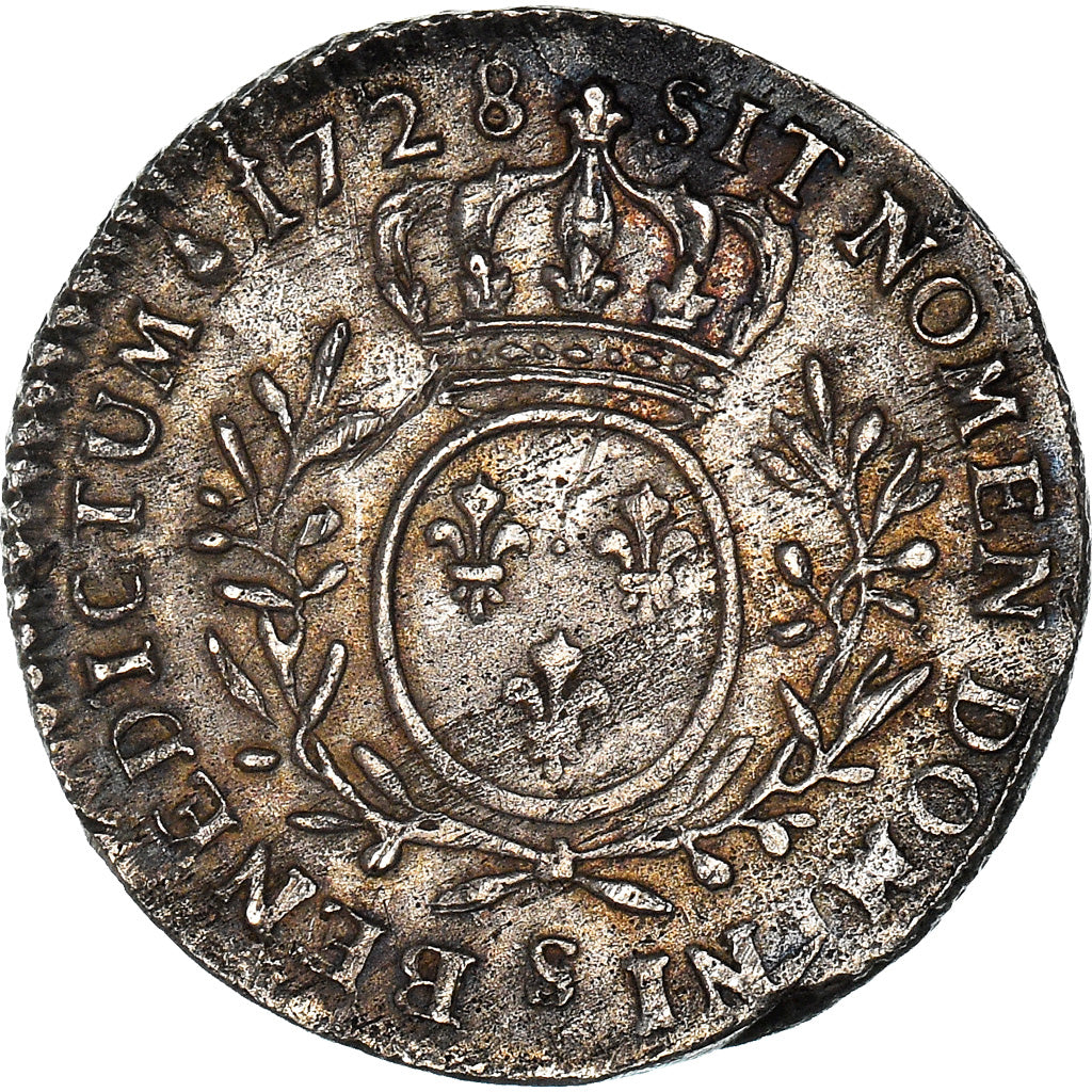 Munten, Frankrijk, Louis XV, 1/20 Écu  aux branches d'olivier (6 sols), 6 Sols