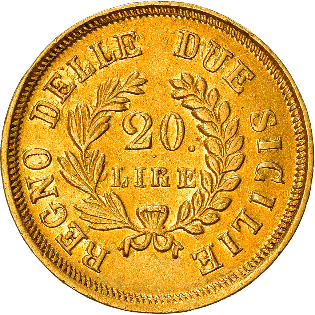 Munten, Italiaanse staten, NAPLES, Joachim Murat, 20 Lire, 1813, ZF+, Goud