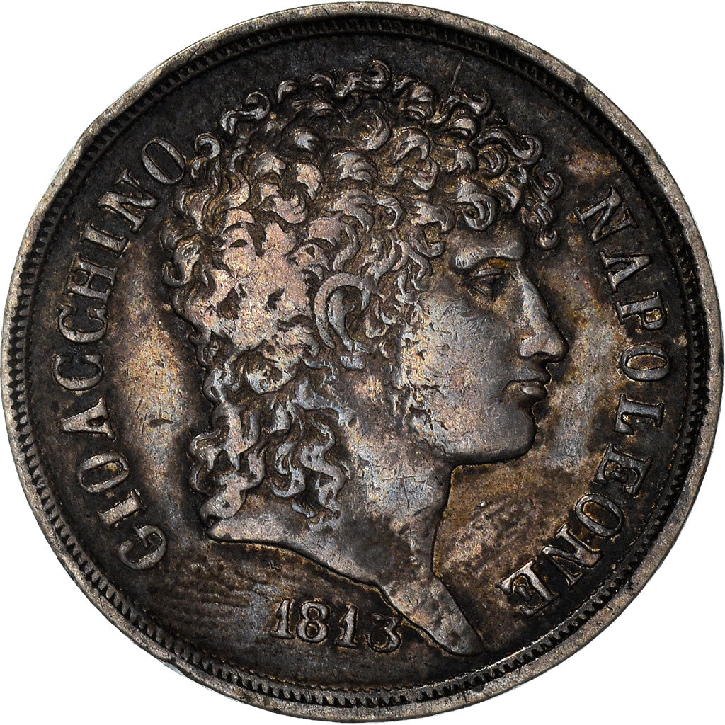Münze, Italien Staaten, NAPLES, Joachim Murat, 2 Lire, 1813, SS, Silber, KM:258