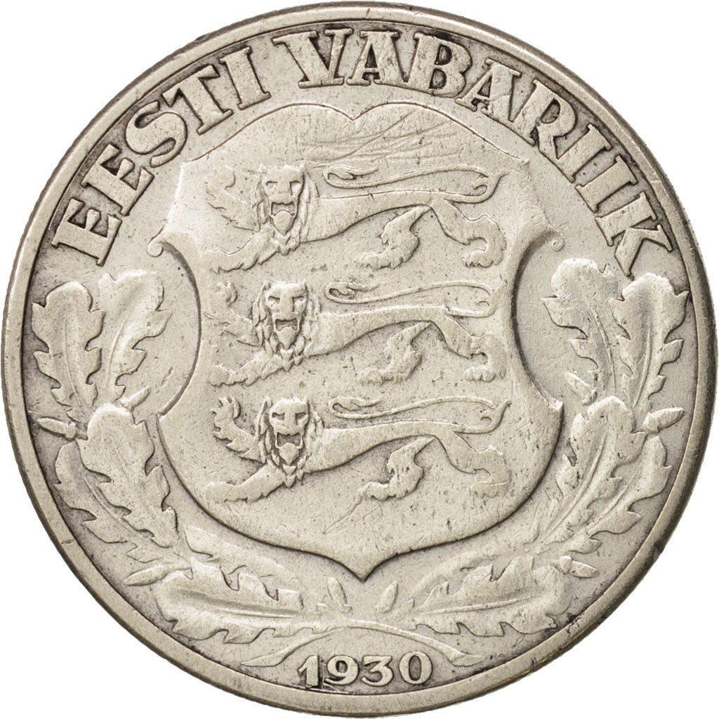 Coin, Estonia, 2 Krooni, 1930, EF(40-45), Silver, KM:20