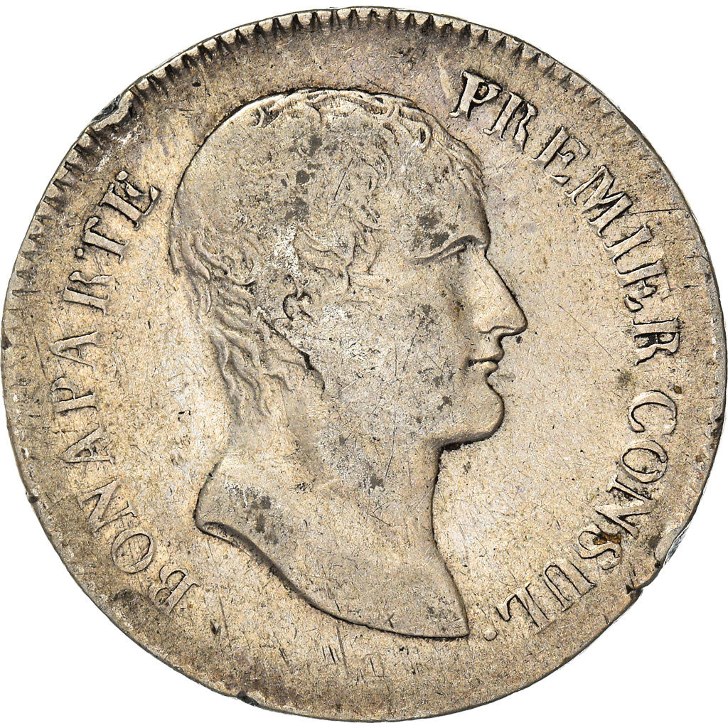 Münze, Frankreich, Napoléon I, 5 Francs, An 12, Toulouse, S+, Silber