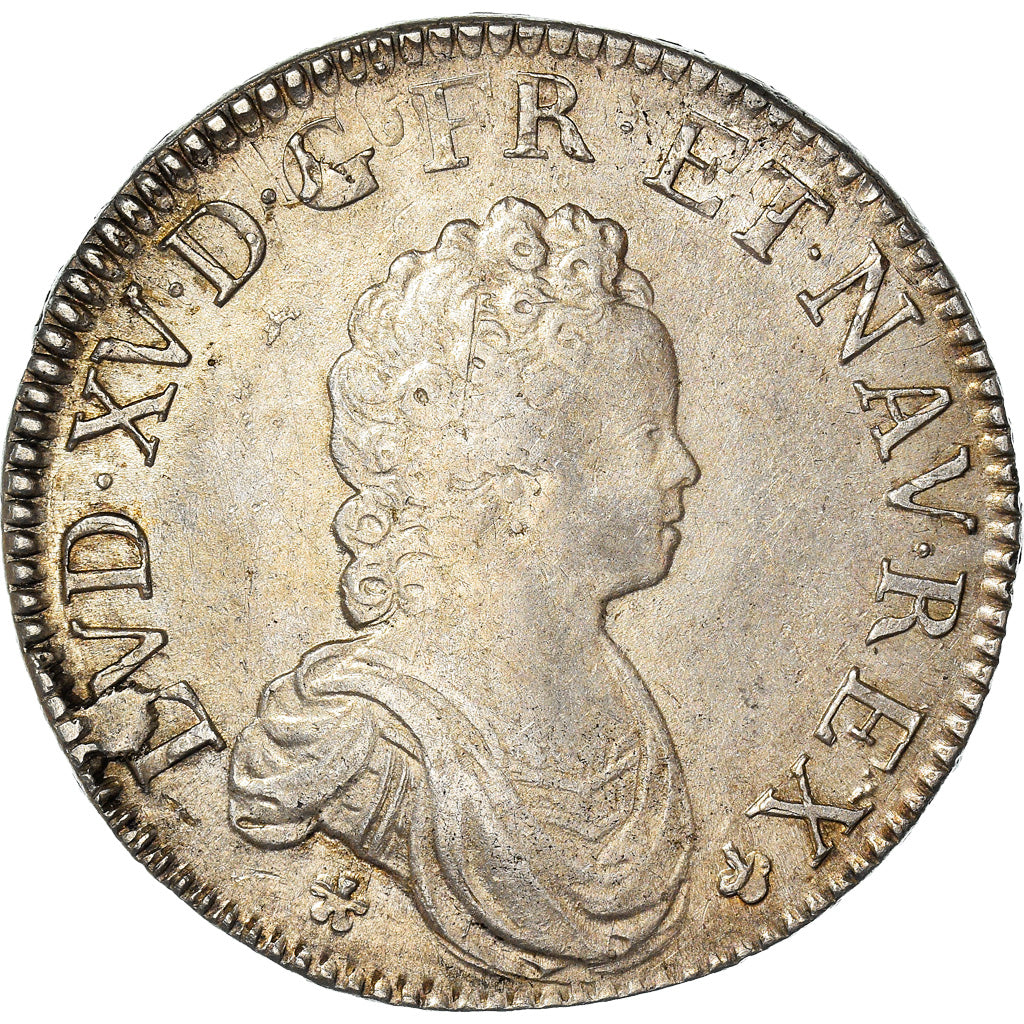 Coin, France, Louis XV, Écu Vertugadin, Ecu, 1716, Paris, EF(40-45), Silver