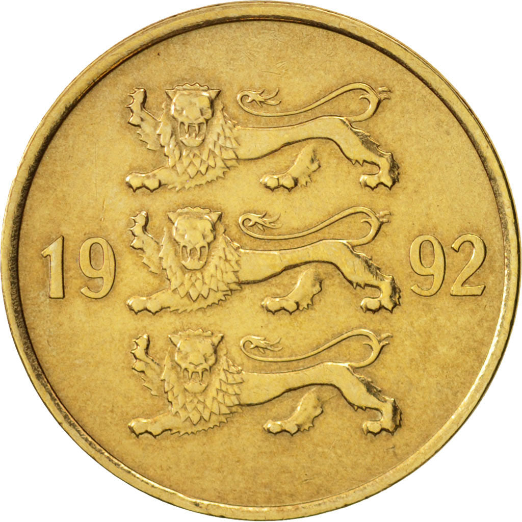 Estonia, 20 Senti, 1992, MS(60-62), Aluminum-Bronze, KM:23